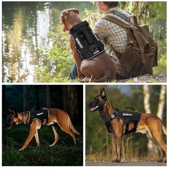 WINSEE Service Dog Harness - Black - Picture 5 of 9